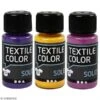 Creativ Company Peinture Tissu Textile Color Solid - Plusieurs Coloris - 50 Ml