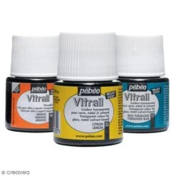 Pebeo Peinture Vitrail Transparente - 45 Ml