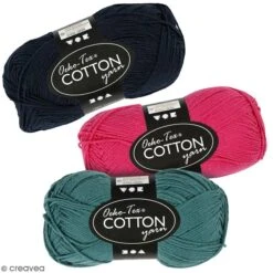 Creativ Company Pelote De Fil De Coton - Oeko-Tex Cotton - Différents Coloris - 50 G