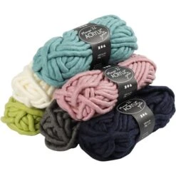 Creativ Company Pelote De Laine Acrylique Xl, L: 17 M, Manga, 6X200Gr