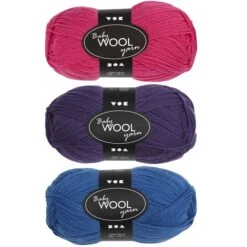 Creativ Company Pelote De Laine Pour Bébés Baby Wool Yarn - 172 M