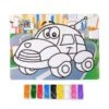 Petite Voiture Kit De Bricolage, Pour, Mur Maison, Fresque Sable Peinture Par Numéros W Sable, Kid A