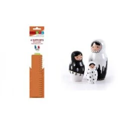 Petits Moules à Plâtre Poupées Russes En Latex + Supports De Calage