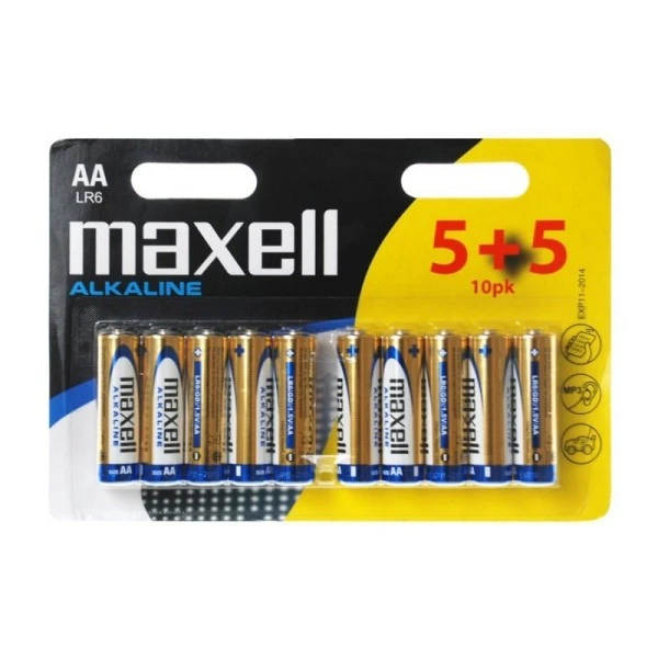 Piles Alkaline Aa Lr6 5+5 - Maxell 2 Piles Alkaline Aa Lr6 5+5 - Maxell – Image 2