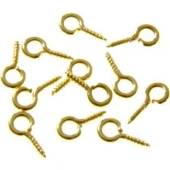 Pitons Tige à Vis Pour Création Bijoux 10 Mm (100 Pièces) Doré