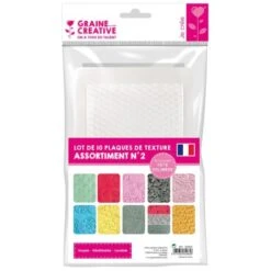 Plaque De Texture 17,5 X 12,5 Cm Pour Fimo Lot De 10