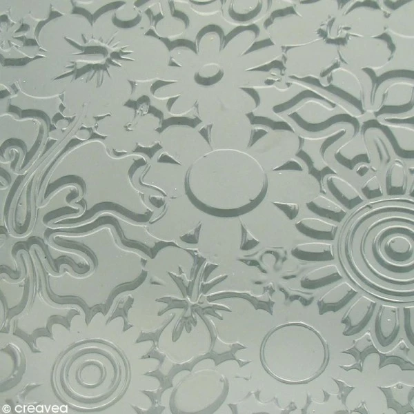 Plaque De Texture Fleurs 20,5 X 13,5 Cm 3 Plaque De Texture Fleurs 20,5 X 13,5 Cm – Image 3