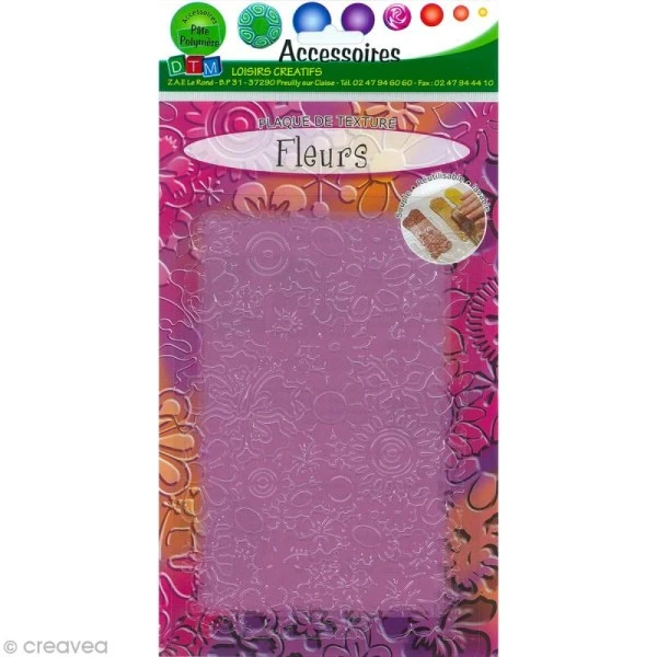 Plaque De Texture Fleurs 20,5 X 13,5 Cm 1 Plaque De Texture Fleurs 20,5 X 13,5 Cm