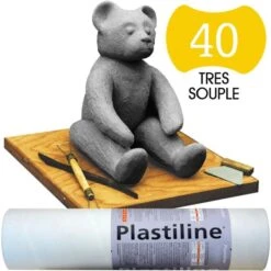 Plastiline Pâte à Modeler De Précision 1 Kg Dureté 40 Gris