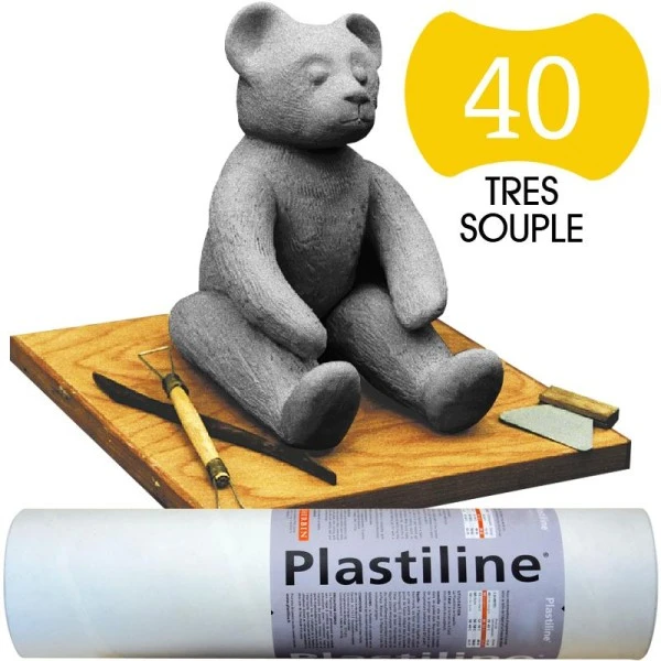 Plastiline Pâte à Modeler De Précision 1 Kg Dureté 40 Gris 1 Plastiline Pâte à Modeler De Précision 1 Kg Dureté 40 Gris