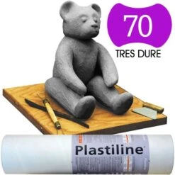 Plastiline Pâte à Modeler De Précision 1 Kg Dureté 70 Gris
