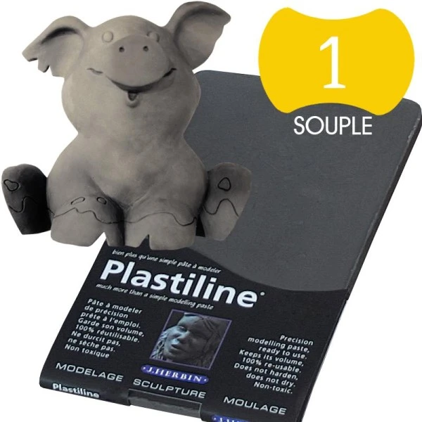 Plastiline Pâte à Modeler De Précision 750 G Dureté 1 Gris Foncé 1 Plastiline Pâte à Modeler De Précision 750 G Dureté 1 Gris Foncé
