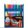 Pochette De Stylo Feutres LYRA Graduate - Pointe Fine - 12 Couleurs