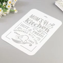 Pochoir "cuisine De Mère" 22x31 Cm, Police, Cookies, Fichier Coupé, Artisanat, Décoration Murale De 5 Pochoir "cuisine De Mère" 22x31 Cm, Police, Cookies, Fichier Coupé, Artisanat, Décoration Murale De -Promos Creavea Boutique pochoir cuisine de mere 22x31 cm police cookies fichier coupe artisanat decoration murale de p 3