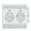 Pochoir En Plastique "Damas Ornement" 13x14 Cm, Fichier Coupé, Artisanat, Décoration Murale De La Ma