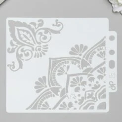 Pochoir En Plastique "motifs Orientaux" 13x14 Cm, Police, Fichier Coupé, Artisanat, Décoration Mural -Promos Creavea Boutique pochoir en plastique motifs orientaux 13x14 cm police fichier coupe artisanat decoration mural p 2