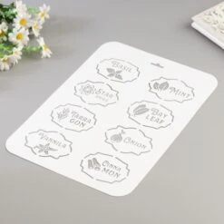 Pochoir "épices 2" 22x31 Cm, Vinyle, Police, Cookies, Fichier Coupé, Artisanat, Décoration Murale De -Promos Creavea Boutique pochoir epices 2 22x31 cm vinyle police cookies fichier coupe artisanat decoration murale de p 3