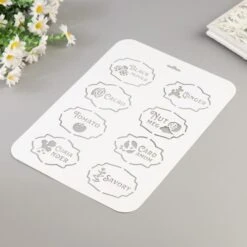 Pochoir "épices 3" 22x31 Cm, Vinyle, Police, Cookies, Fichier Coupé, Artisanat, Décoration Murale De 5 Pochoir "épices 3" 22x31 Cm, Vinyle, Police, Cookies, Fichier Coupé, Artisanat, Décoration Murale De -Promos Creavea Boutique pochoir epices 3 22x31 cm vinyle police cookies fichier coupe artisanat decoration murale de p 3