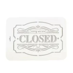 Pochoir" Fermé "22x31 Cm, Vinyle, Police, Cookies, Fichier Coupé, Artisanat, Décoration Murale De La