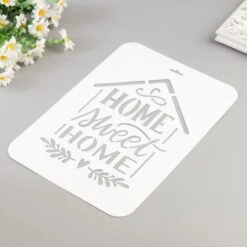 Pochoir "maison" 22x31 Cm, Police, Cookies, Fichier Coupé, Artisanat, Décoration Murale à La Maison -Promos Creavea Boutique pochoir maison 22x31 cm police cookies fichier coupe artisanat decoration murale a la maison p 3