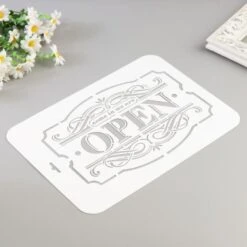 Pochoir "ouvert" 22x31 Cm, Vinyle, Police, Cookies, Fichier Coupé, Artisanat, Décoration Murale à La -Promos Creavea Boutique pochoir ouvert 22x31 cm vinyle police cookies fichier coupe artisanat decoration murale a la p 3