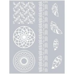 Pochoir Pâte Polymère Attrape-Rêves 11,4 X 15,3 Cm