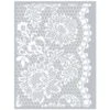 Pochoir Pâte Polymère Dentelle Florale 11,4 X 15,3 Cm