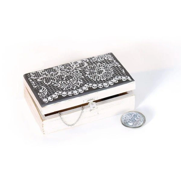 Pochoir Pâte Polymère Dentelle Florale 11,4 X 15,3 Cm 2 Pochoir Pâte Polymère Dentelle Florale 11,4 X 15,3 Cm – Image 2