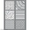 Pochoir Pour Impression De Motifs Sur Pâte Polymère - Ethnique - 11,4 X 15,3 Cm