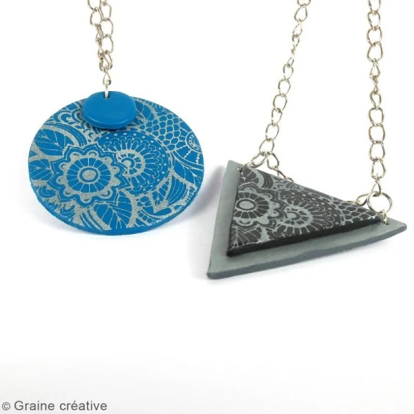 Pochoir Pour Impression De Motifs Sur Pâte Polymère - Floral - 11,4 X 15,3 Cm 2 Pochoir Pour Impression De Motifs Sur Pâte Polymère - Floral - 11,4 X 15,3 Cm – Image 2