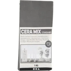 Creativ Company Poudre De Plâtre Cera-Mix - Gris Clair - 1 Kg