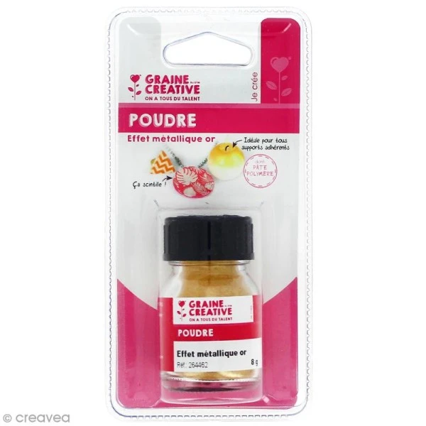 Poudre Effet Métallique - Doré - 8 G 1 Poudre Effet Métallique - Doré - 8 G