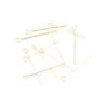 PS11000477 PAX 20 Tiges Oeil DORE Longueur 20mm Par 0,4mm Cuivre Plaqué OR 18KT