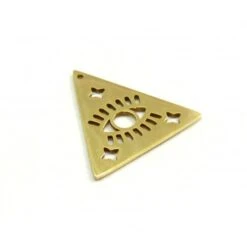 PS11847096 PAX 1 Pendentif Triangle Étoile, Œil De La Protection, Grigri 25 Mm, Acier Inoxydable Fin