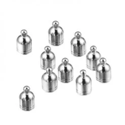 PS11871037 PAX 4 Embouts Pour Création De Bijoux Spirale Ou Pour Cordon 4mm - En Acier Inoxydable 30
