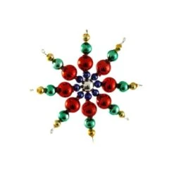 Rouge Bleu Vert Or Tout Droit De Star Tchèque De Bohême De L'Arbre De Noël De Cadeaux Ornements De P