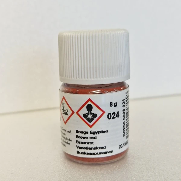 Rouge égyptien 024, Peinture Porcelaine Vitrifiable SCHJERNING 1 Rouge égyptien 024, Peinture Porcelaine Vitrifiable SCHJERNING