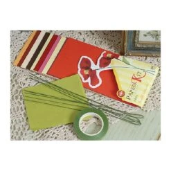 Rouge Fleurs En Papier Origami, Scrapbooking Facile Artisanat BRICOLAGE Kit De 5 Cinq Fleurs, Arrang -Promos Creavea Boutique rouge fleurs en papier origami scrapbooking facile artisanat bricolage kit de 5 cinq fleurs arrang p 2