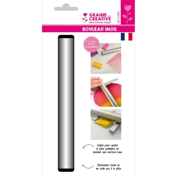 Rouleau Inox Pour Pâte Fimo 21 Cm 1 Rouleau Inox Pour Pâte Fimo 21 Cm