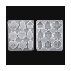 S11655791 PAX 1 Moule En Silicone Noel 13 Par 12 Cm Pour Creation Fimo Cernit Resine