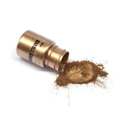 S11671430 Lot 1 Flacon De 25gr Poudre Effet Metallique Doré Foncé Pour La Pâte Polymère , Création