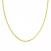 S11747033 PAX 1 Collier, Chaine 41 Cm, Maille Rollo 2,1 Mm, Cuivre Plaqué Or 18KT