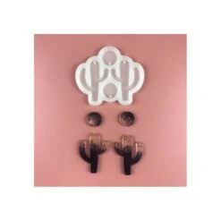 S11753960 PAX 1 Moule En SILICONE Pour Boucle D'oreille Forme CACTUS 7.9cm