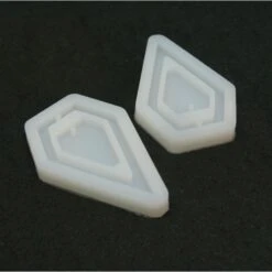 S11753968 PAX 2 Moules En Silicone, Pendentif Forme Diamant 42 Par 27 Mm Utilisation FIMO RESINE