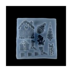 S119421 PAX 1 Moule En Silicone Motifs De Noel Pour Creation Fimo Cernit Resine