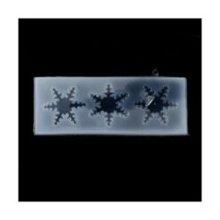 S119422 PAX 2 Moules En Silicone Etoiles De Neige Noel Pour Creation Fimo Cernit Resine