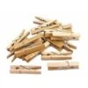 Sachet De 50 Mini Pinces En Bois Naturel 2,5 Cm - Ctop