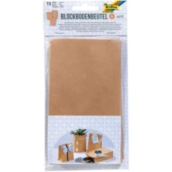 FOLIA Sachets à Fond Plat En Papier - 100 X 55 X 175 Mm - Nature