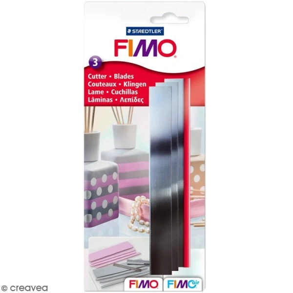 Set Cutter Fimo - 3 Lames De 15 Cm 1 Set Cutter Fimo - 3 Lames De 15 Cm