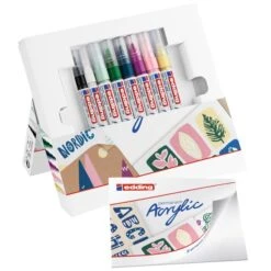 Set De Marqueurs Acrylic Edding - Pack De Démarrage Nordic - 8 Pcs -Promos Creavea Boutique set de marqueurs acrylic edding pack de demarrage nordic 8 pcs p 4
